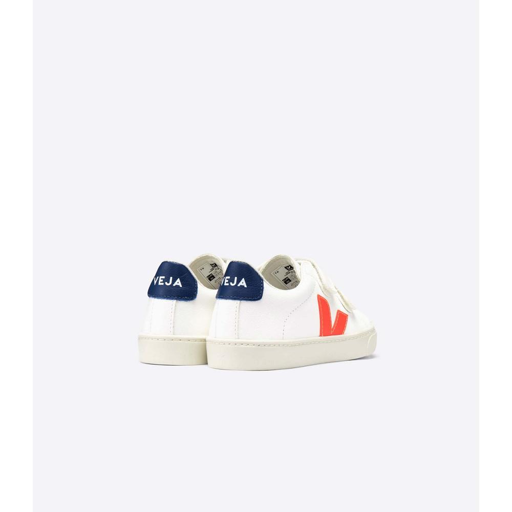 Veja ESPLAR CHROMEFREE Joggesko Barn White/Orange/Navy | NO 834AHK